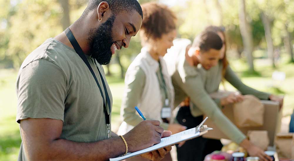 Group at local event 